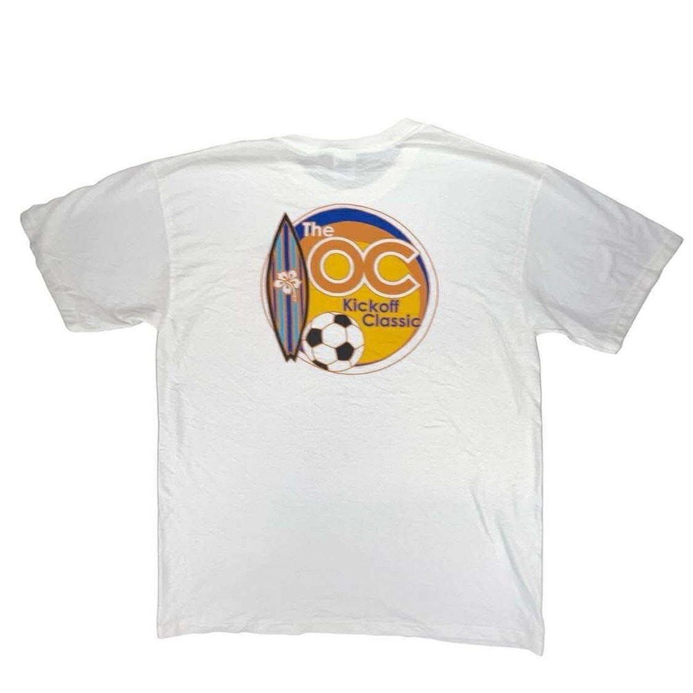 OC Orange County CA Kickoff Classic Soccer Surfboard‎ Graphic T Shirt Gildan L - Picture 2 of 8